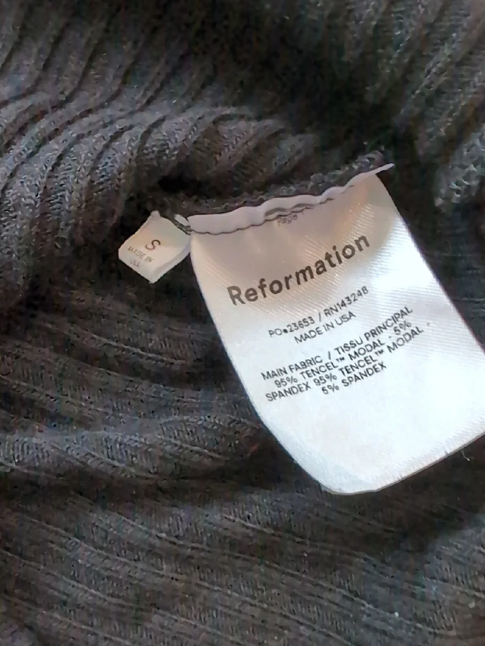 Reformation Bardot Top Size Small - Picture 2 of 2